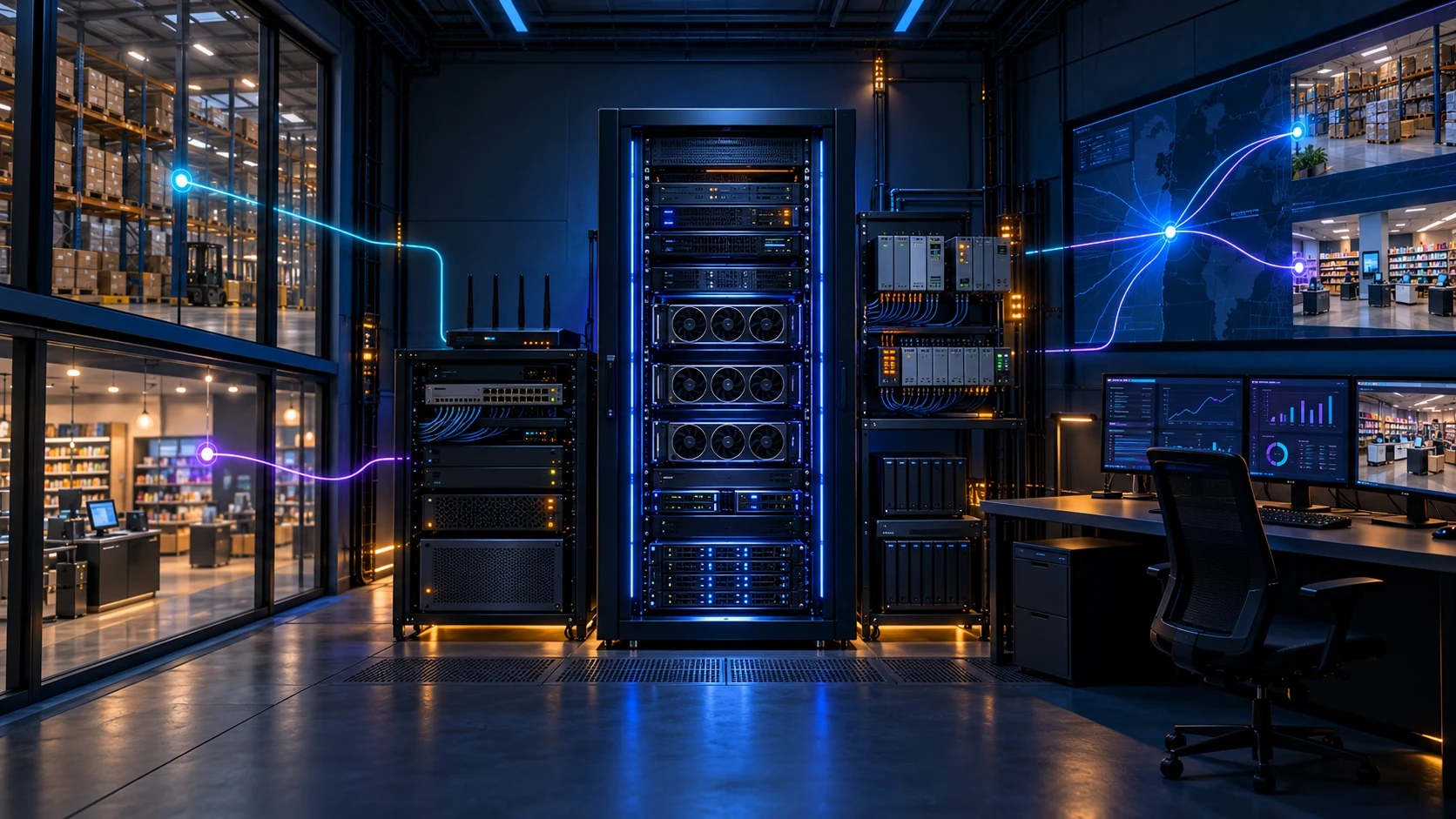 Futury: локальный AI-центр, серверы, GPU, сеть и операторский Dashboard